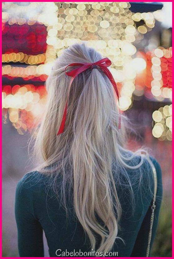 25 festivos e fabulosos penteados de Natal
