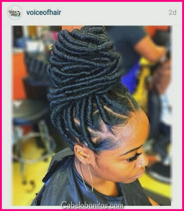 68 penteados de trança preto inspirador para mulheres negras
