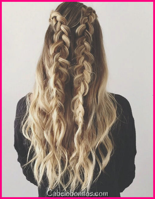 50 penteados de tranças lindos para cabelos longos