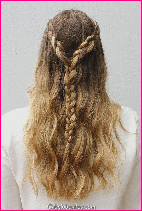 18 penteados trançados para cabelos longos para olhar impressionante