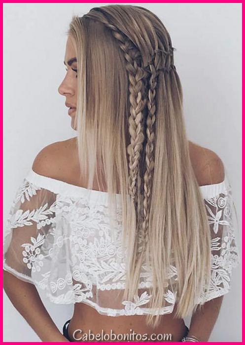 31 bonitos e elegantes penteados trançados para mulheres