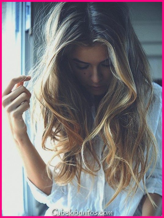 16 Ombre penteados para cabelos longos, olhar impressionante e surpreendente