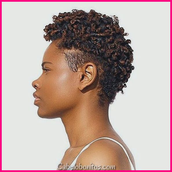 20 penteados afro curtos e curtos para mulheres