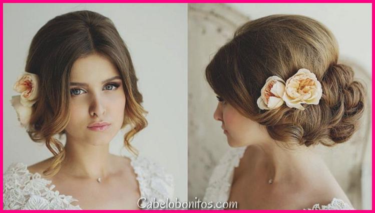 O penteado de consórcio no outono - em todo o seu esplendor e elegância