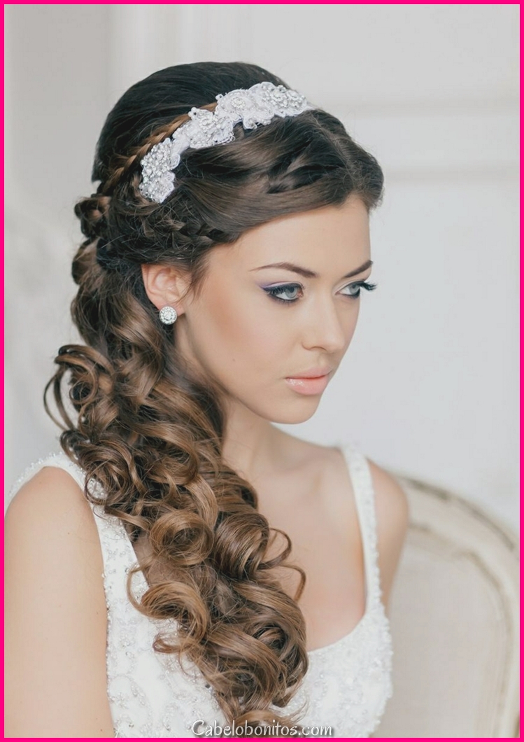 Penteados para noivas modernas baseadas no tipo de cabelo e rosto