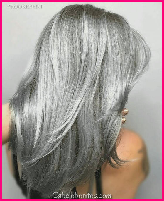 25 Silver Hair Color parece que são absolutamente lindo