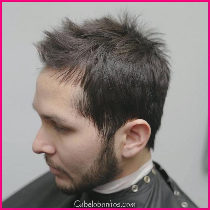 15 penteados masculinos para uma risca fina em recuo