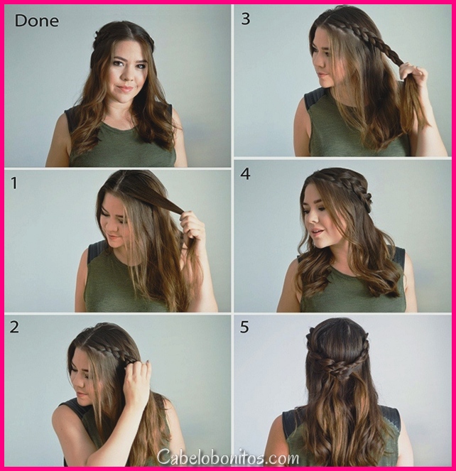 Penteados fáceis do partido para o cabelo longo Step By Step 2018 para mulheres