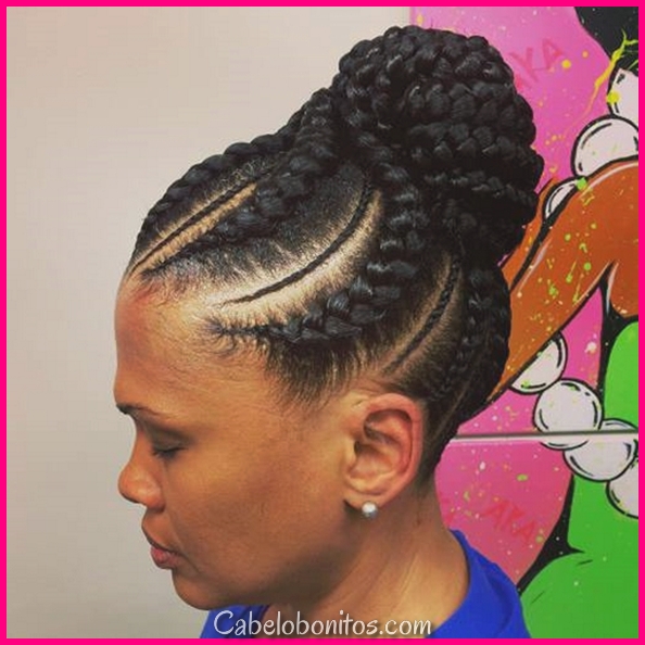 68 penteados de trança preto inspirador para mulheres negras -  cabelobonitos.com