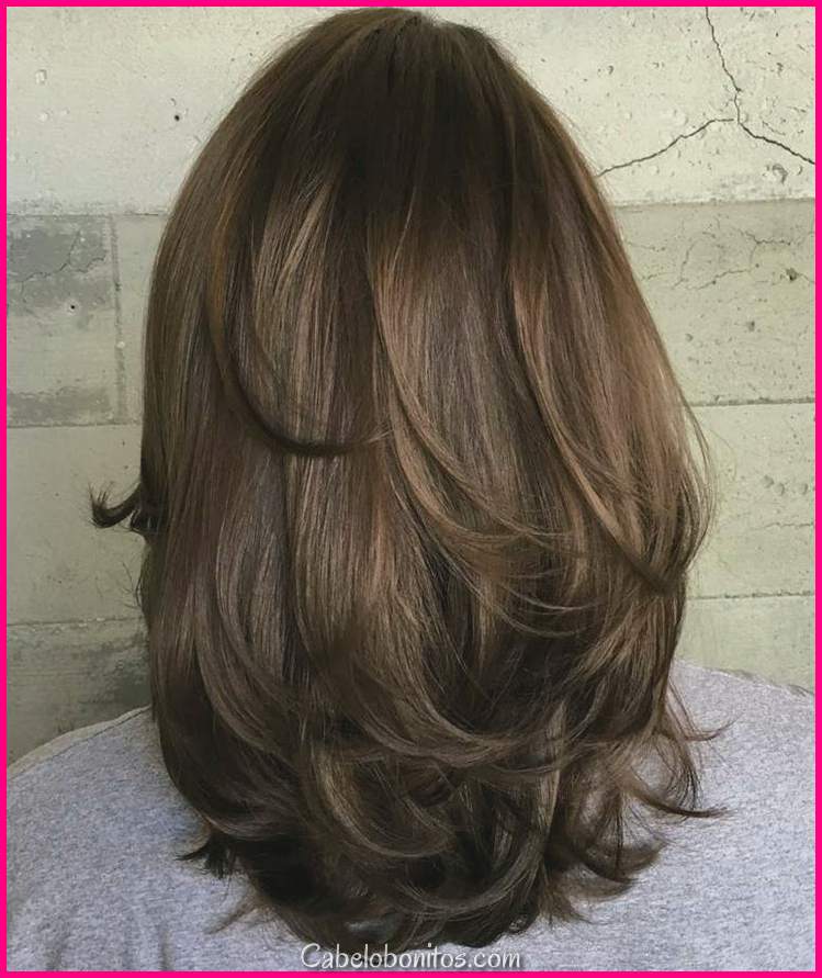Corte de cabelo gradiente elegante para adotar para trazer volume e charme