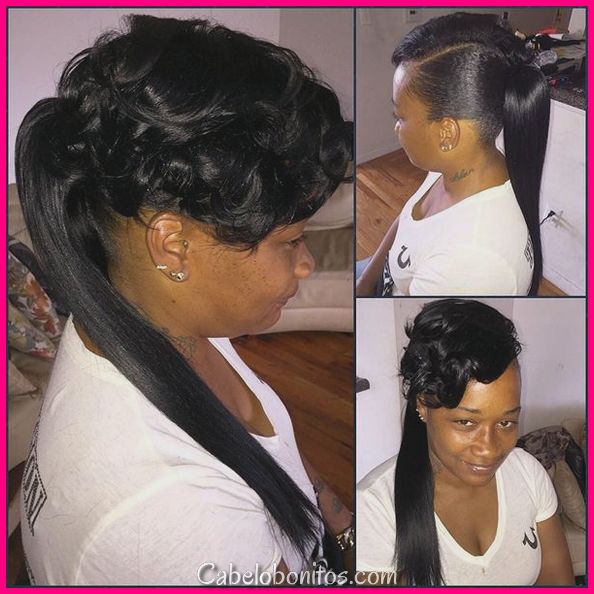 Penteados longos para mulheres negras
