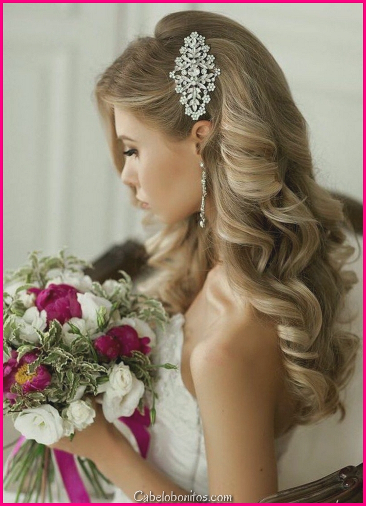 Penteados para noivas modernas baseadas no tipo de cabelo e rosto