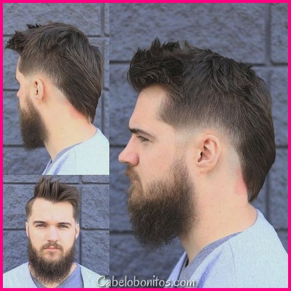 Penteados de comprimento médio tradicional para homens