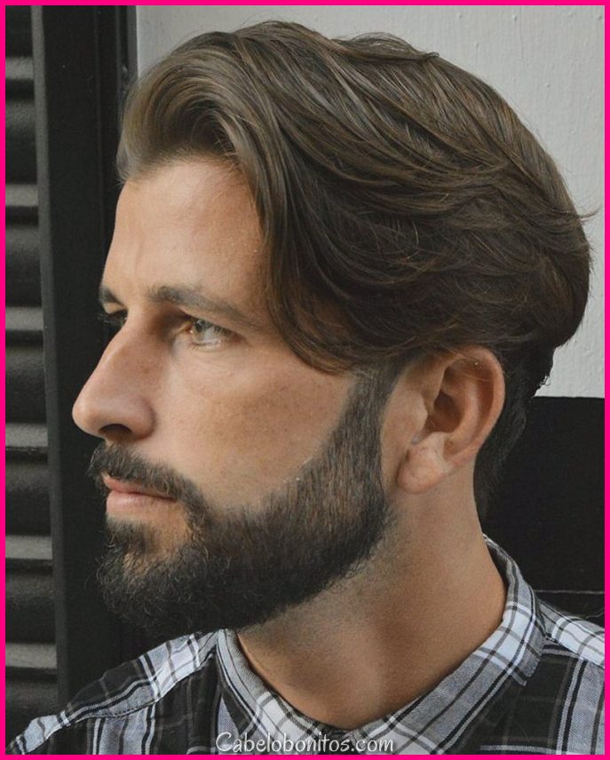 16 penteado longo para os homens para olhar elegante e moderno