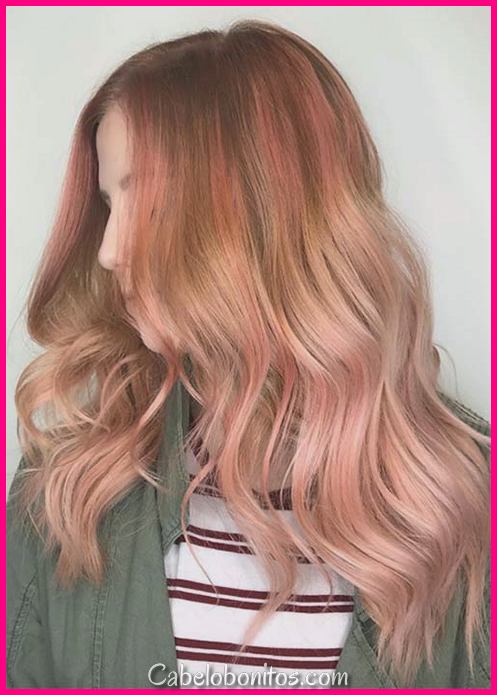 52 Charming Rose Gold Hair Colors: Como obter o cabelo Rose Gold