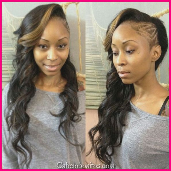20 penteados longos requintados para mulheres negras