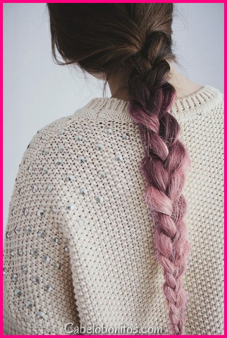 30 ideias de cabelo rosa Ombre