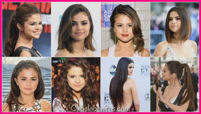 Penteados de Selena Gomez - 21 idéias de cabelo de Selena Gomez