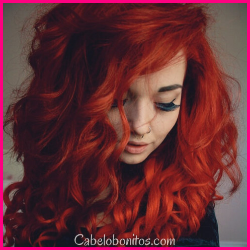 50 idéias de cor de cabelo vermelho picante
