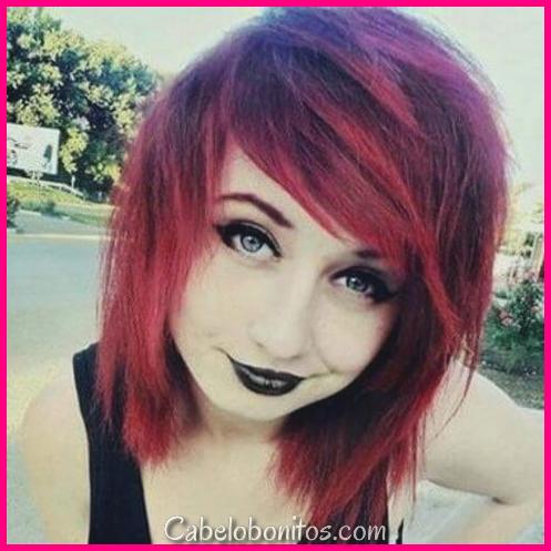 Penteados Emo curtos proeminentes para meninas » Bom Penteados