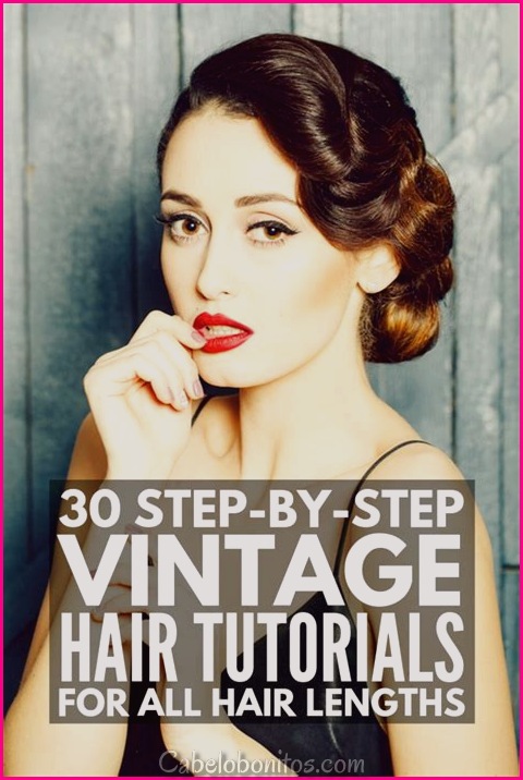 Estilo Vintage: Penteado Retrô e Glamouroso