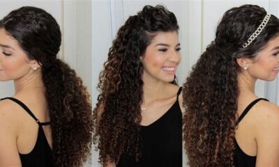 Passo a passo para fazer um penteado elegante em cabelo cacheado