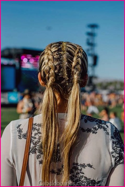 Penteado para Festivais de Verão