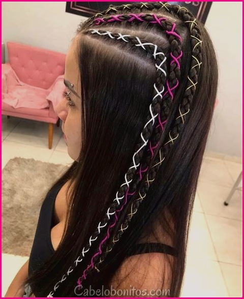 Penteados coloridos para diferentes tipos de cabelo: cacheados, lisos e ondulados