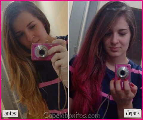 Transforme seu visual com penteados coloridos: antes e depois inspiradores